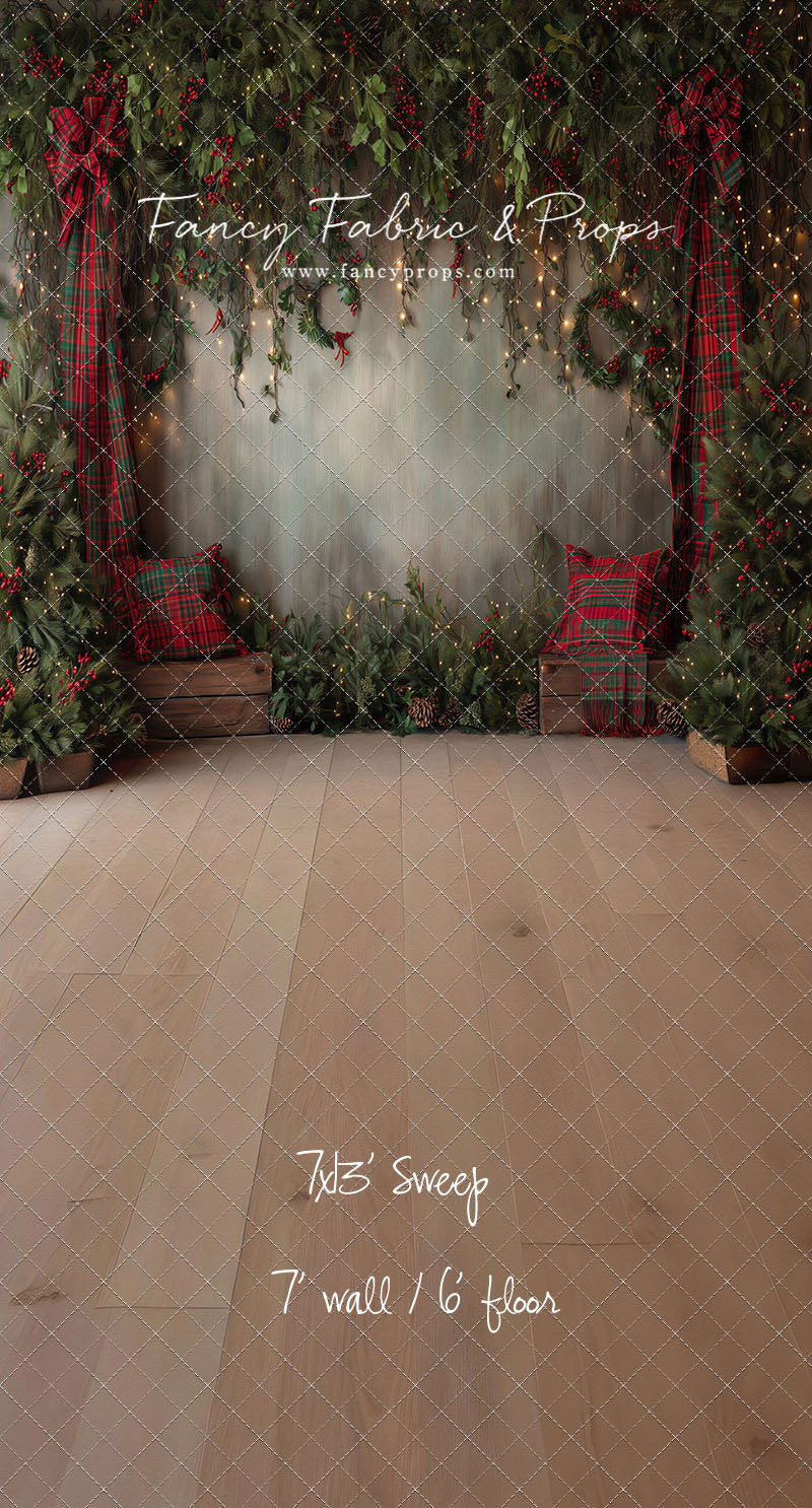 Evergreen Tartan Nook - With Sweep Option