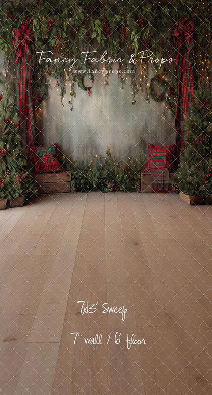 Evergreen Tartan Nook - With Sweep Option