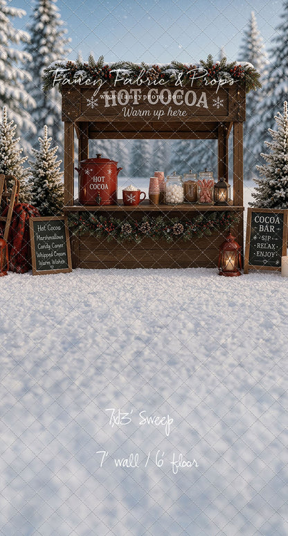 Frosted Forest Cocoa Cart - With Sweep Option