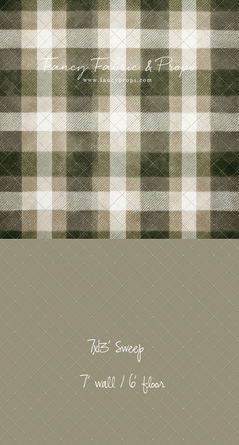 Frosted Pine Plaid - With Sweep Option