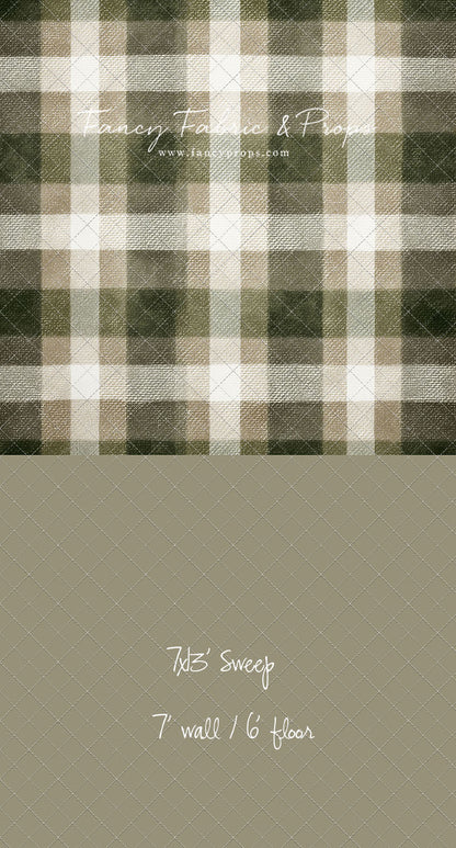 Frosted Pine Plaid - With Sweep Option