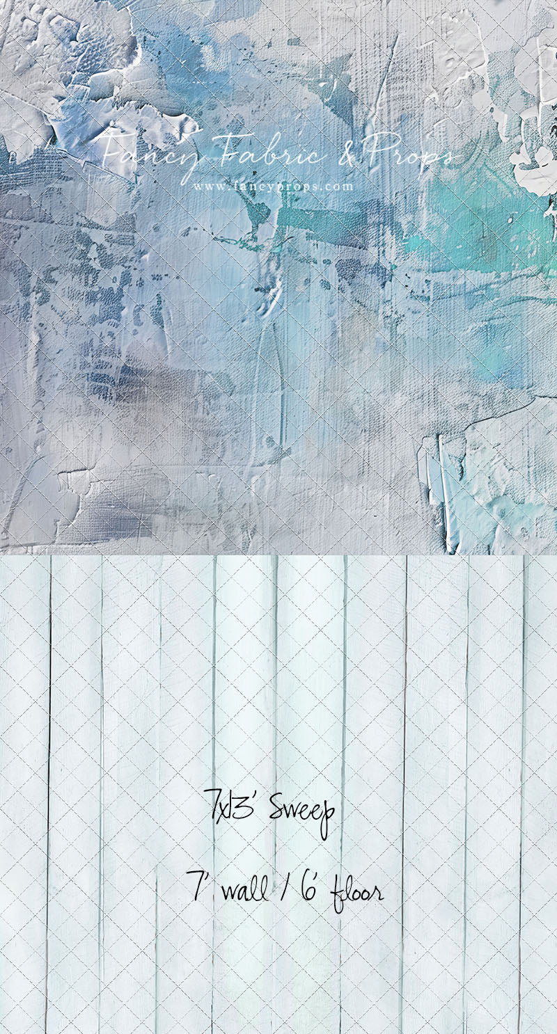 Frozen Veil - With Blue Floor Sweep Option