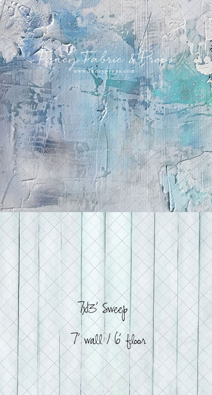 Frozen Veil - With Blue Floor Sweep Option