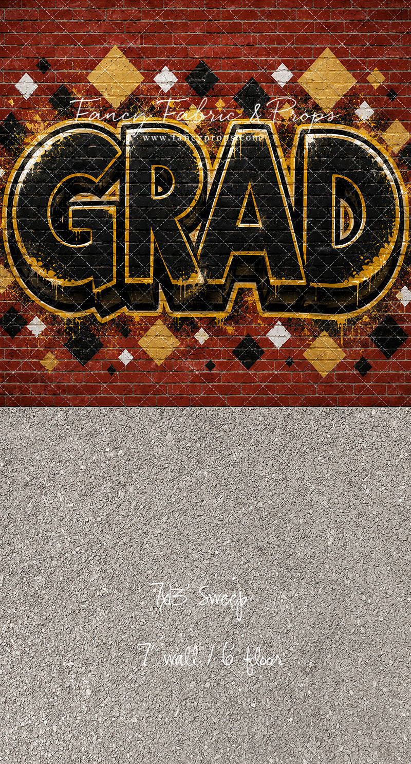 Gold & Black Grad - With Sweep Option