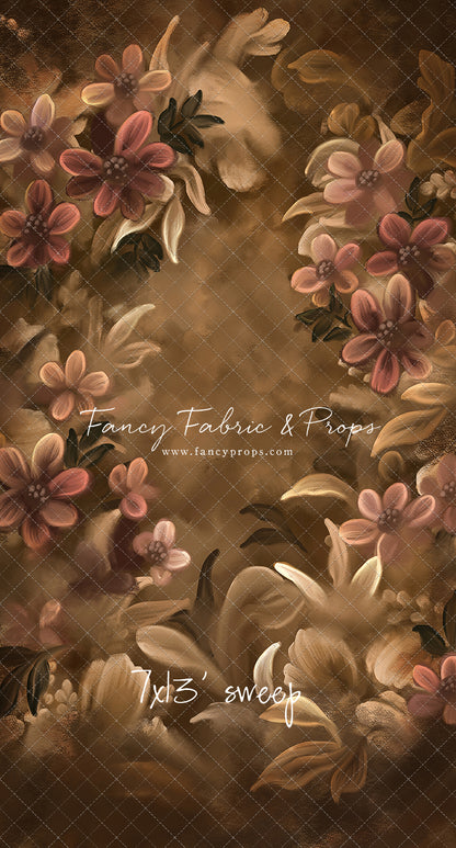 Golden Floral Tapestry - Sweep Sizes Only