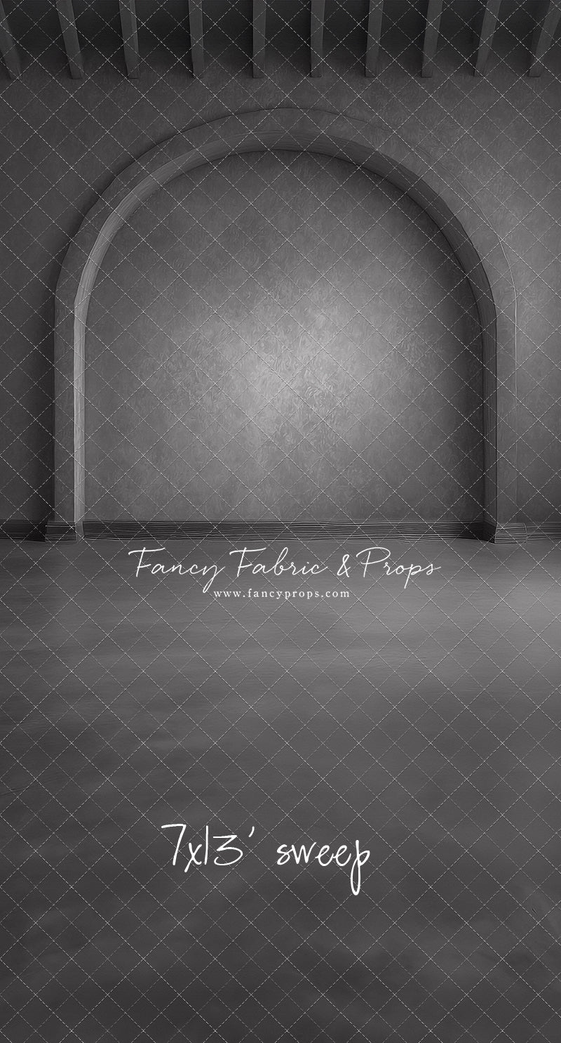 Gothic Gray Archway - Solid Floor - With Sweep Option