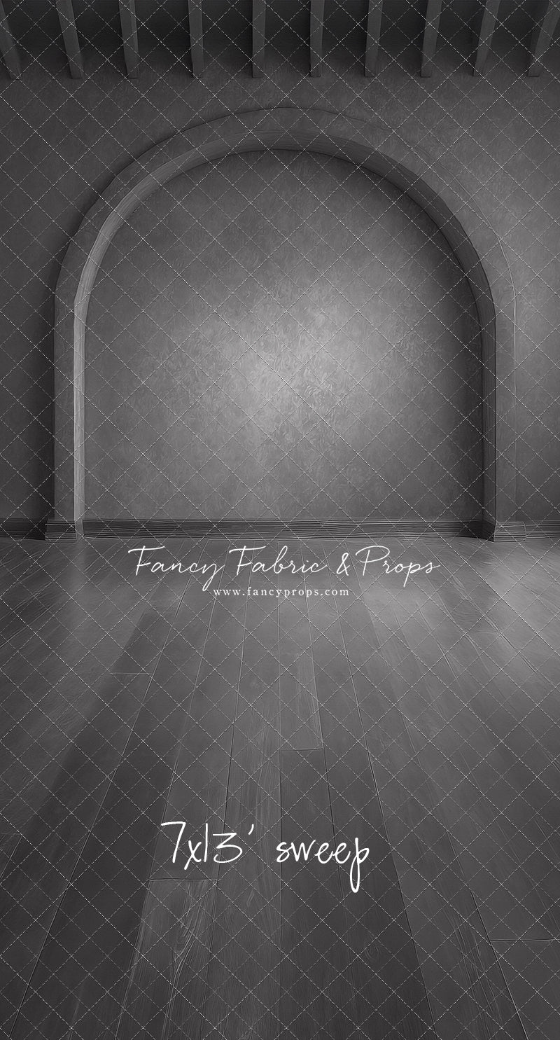 Gothic Gray Archway - Wood Floor - With Sweep Option