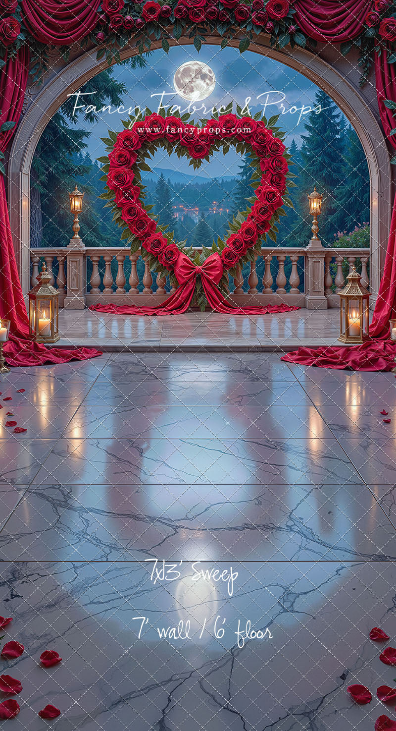 Heart of Roses - With Sweep Option