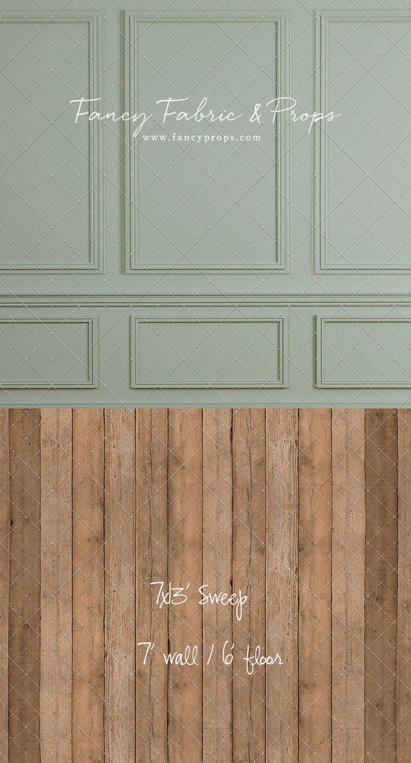 Heirloom Sage - With Cwtchicoo Wood Floor Sweep Option