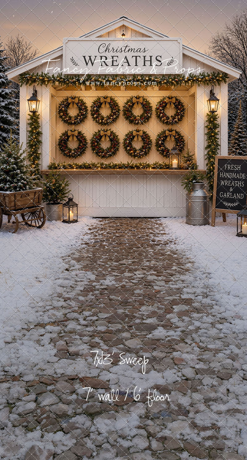 Holly Wreath Stand - with Sweep Option
