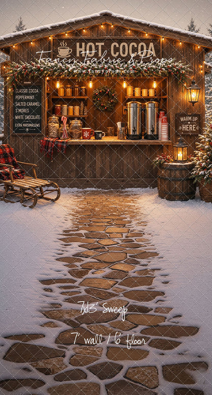 Hot Cocoa Holiday Hut - With Sweep Option