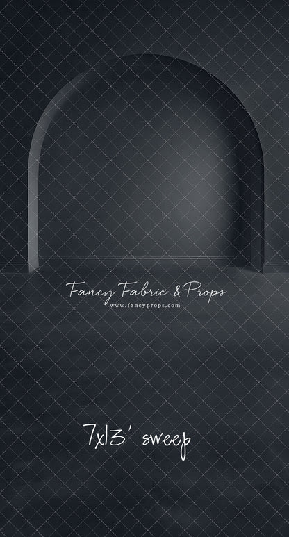 Modern Midnight Alcove - Solid Floor - With Sweep Option