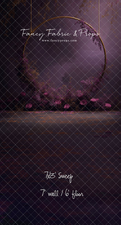 Moonlit Plum Petals - With Sweep Option