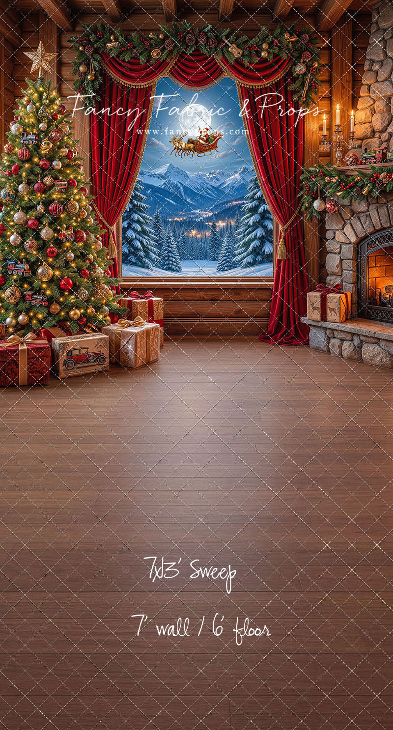 Mountain Sleigh View - with Sweep Option