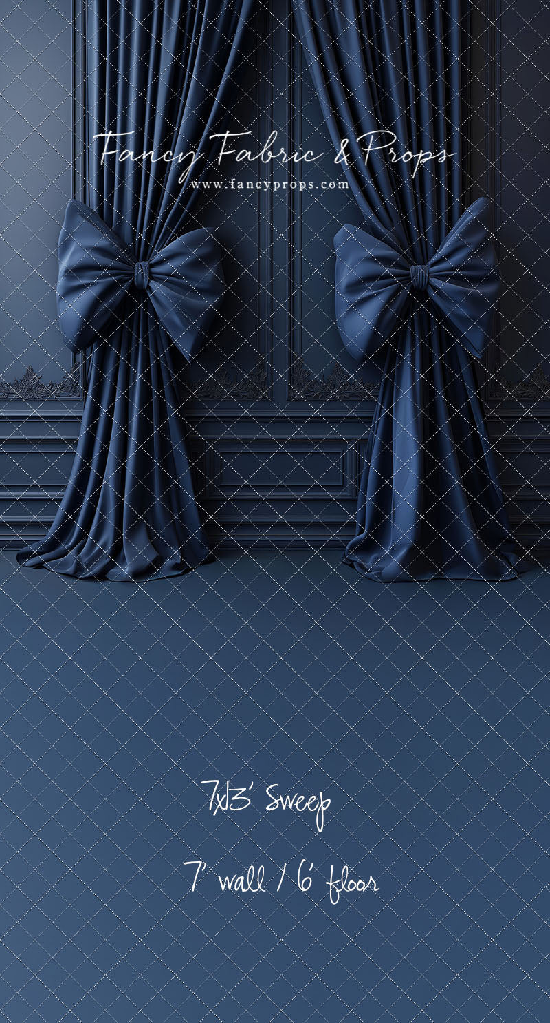 Navy Luxe Bows - With Sweep Option