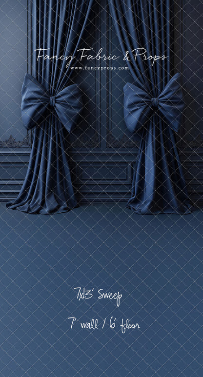 Navy Luxe Bows - With Sweep Option