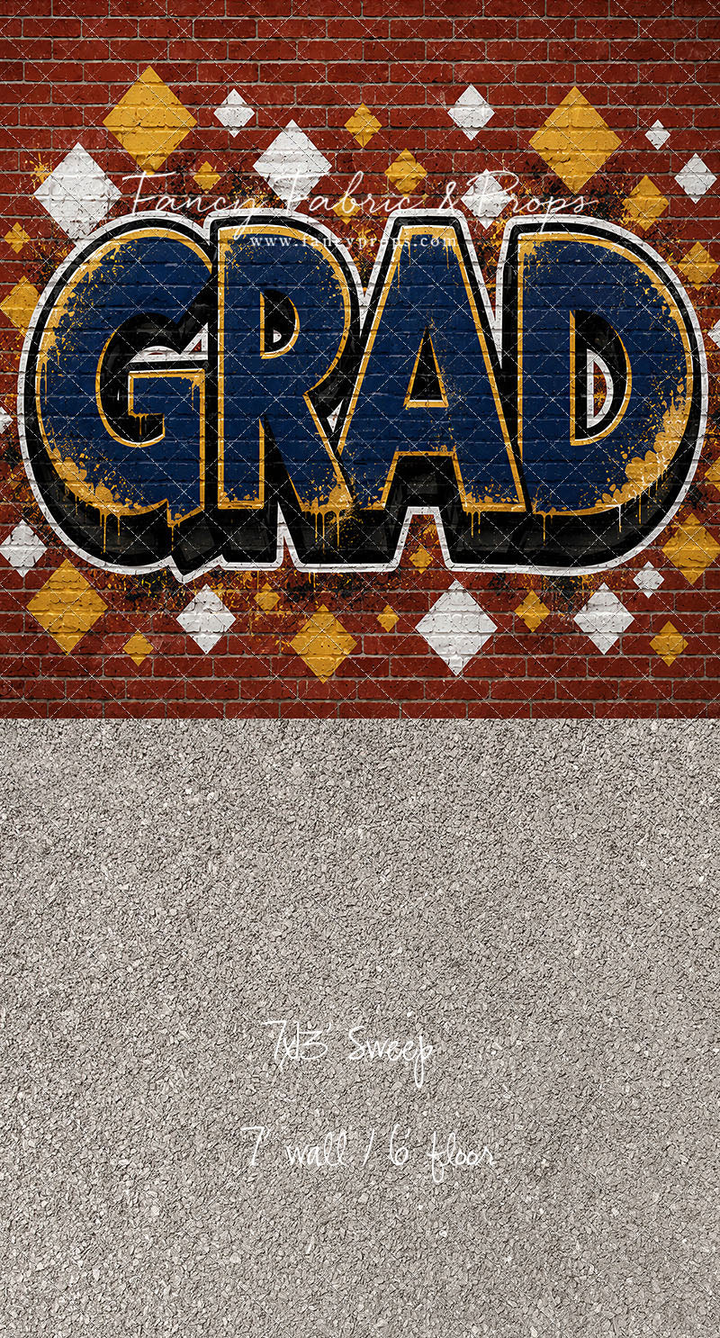 Navy & Gold Grad - With Sweep Option