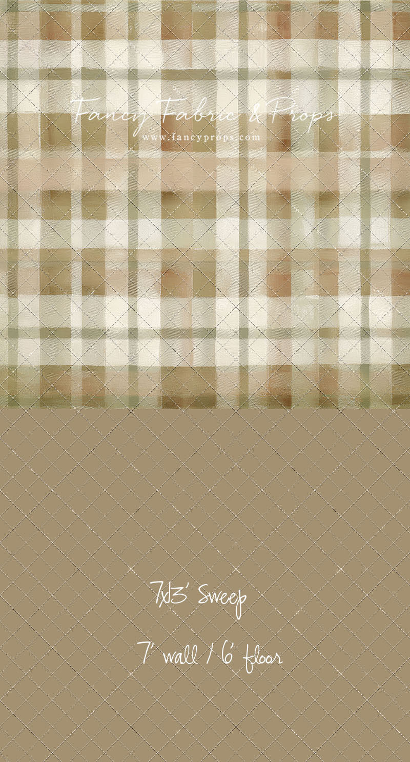 Oatmilk Plaid - With Sweep Option