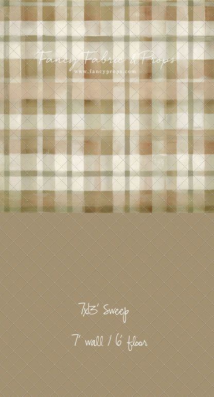 Oatmilk Plaid - With Sweep Option