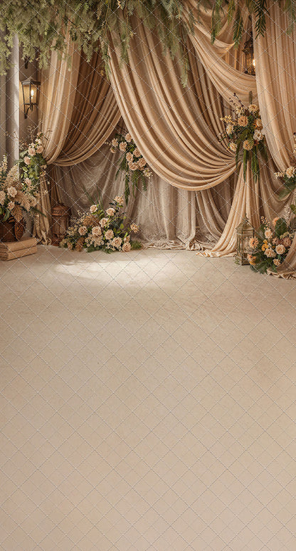 Olive Grove Drapes - With Sweep Option