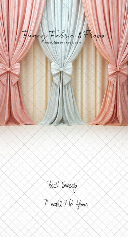 Pastel Bow Swag - With Sweep Option