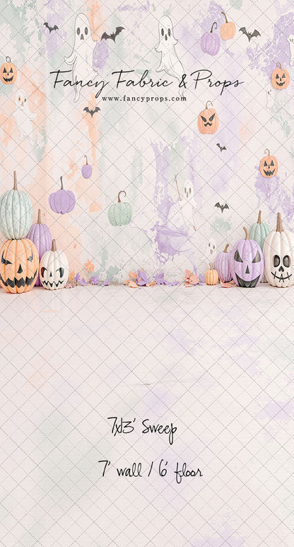 Pastel Pumpkin Parade - With Sweep Option