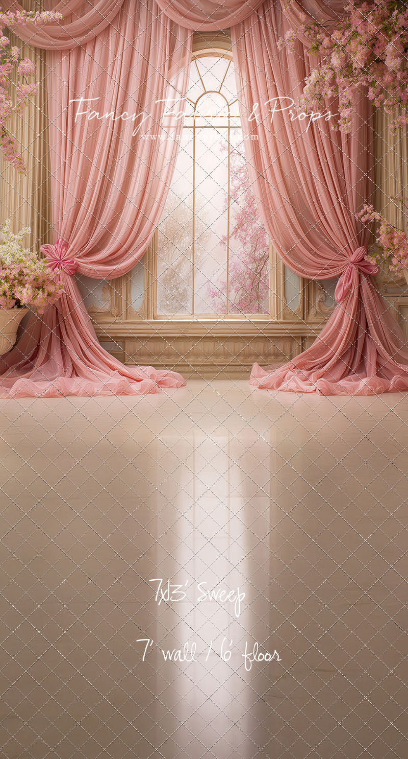 Pink Blossom Parlor - With Sweep Option