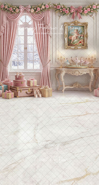 Pink Velvet Christmas - with Sweep Option