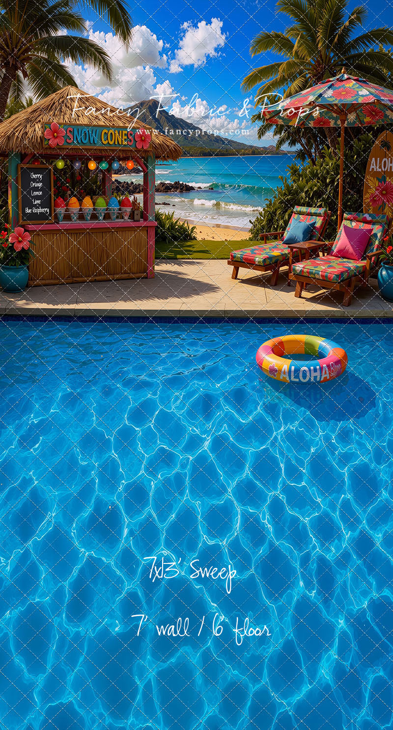 Poolside Snowcones - With Sweep Option