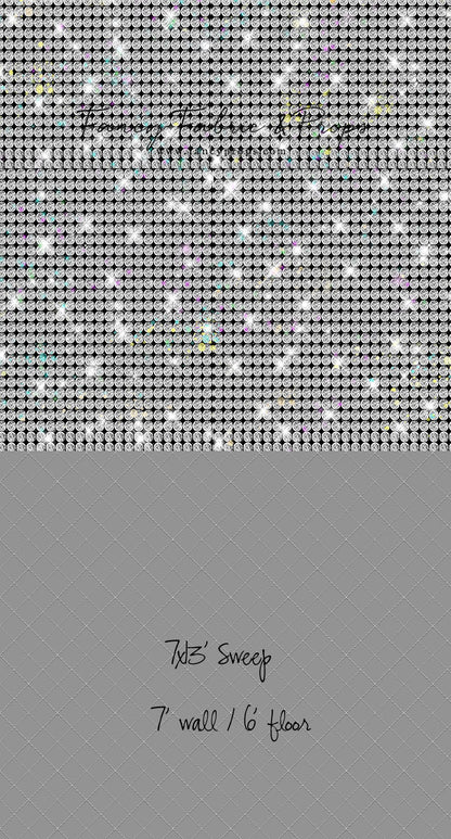 Prism Pop - With Solid Light Gray Floor Sweep Option