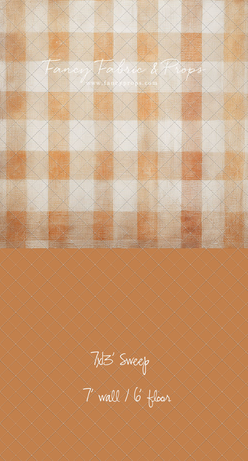 Pumpkin Patch Plaid - With Sweep Option