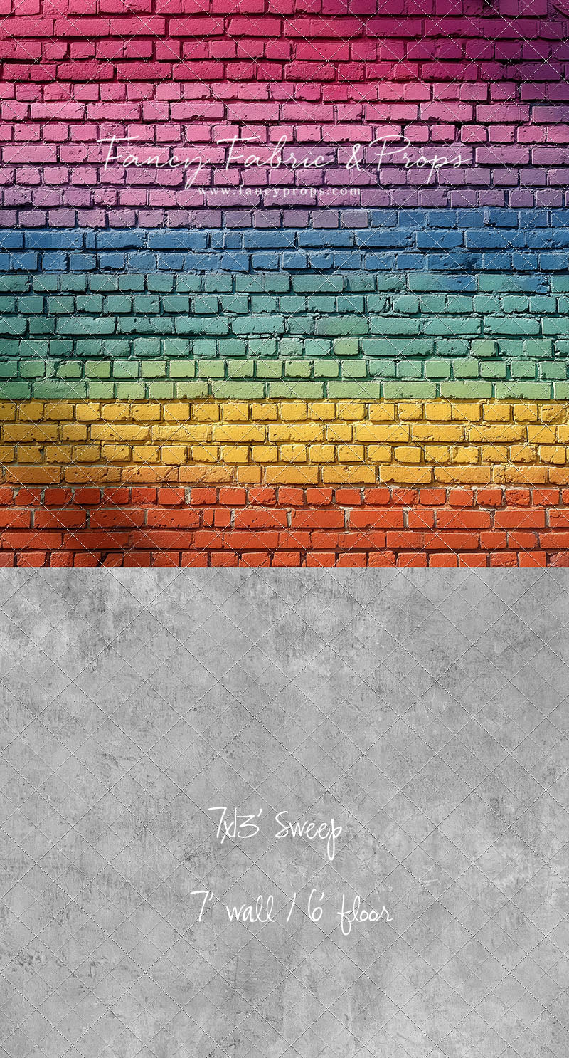 Rainbow Riot Brick - With Sweep Option