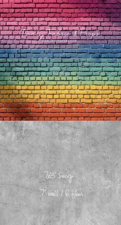 Rainbow Riot Brick - With Sweep Option