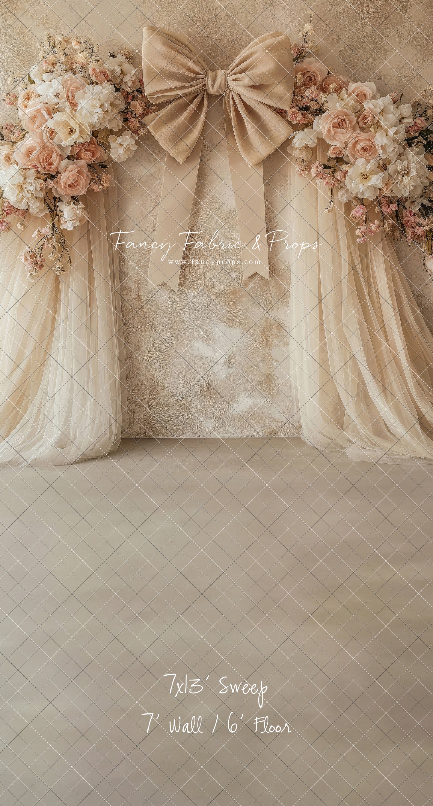 Ribboned Bloom  - With Sweep Option