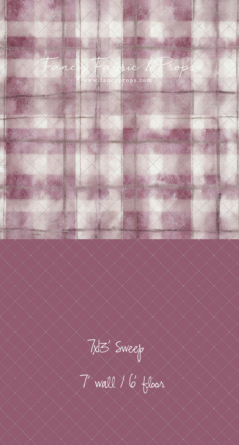 Rose Mist Plaid - With Sweep Option