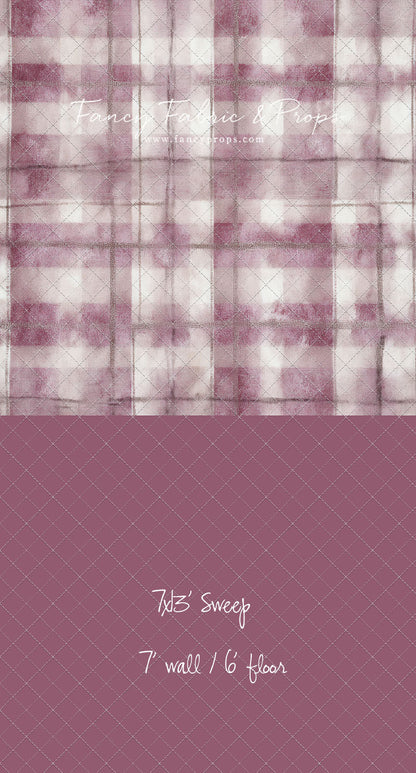 Rose Mist Plaid - With Sweep Option