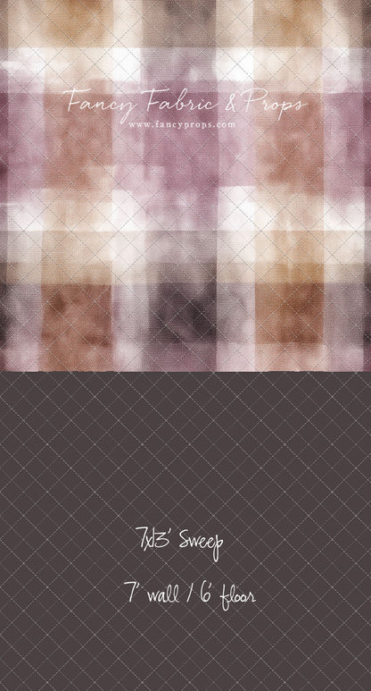Rustic Plum Plaid - With Sweep Option