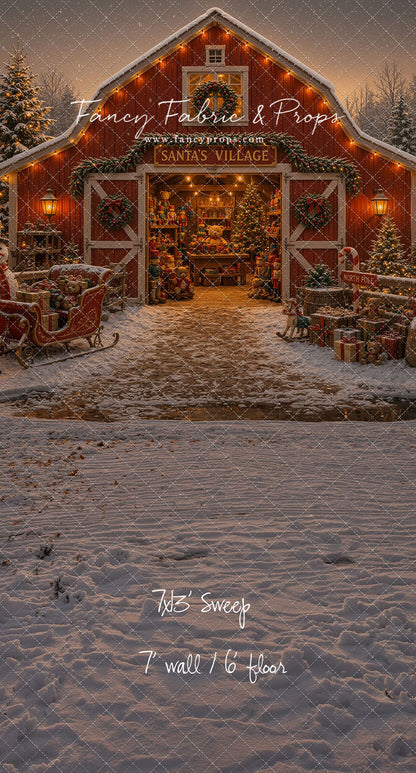 Santa's Village Barn - with Sweep Option