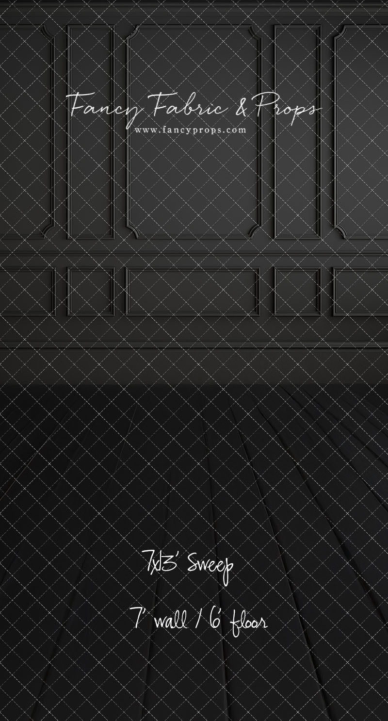 Simple Matte Black Wall - With Sweep Option