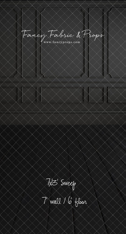 Simple Matte Black Wall - With Sweep Option