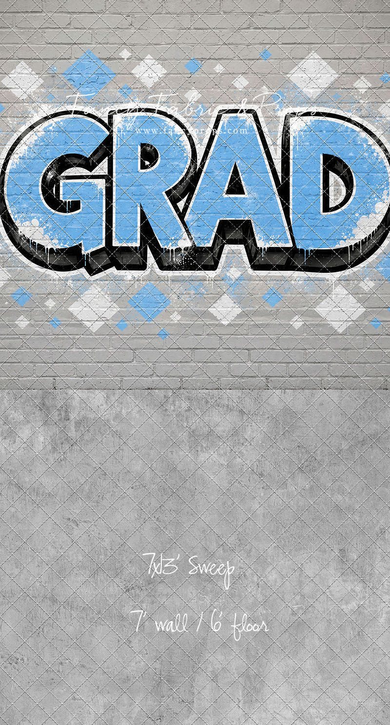Sky & White Grad - With Sweep Option