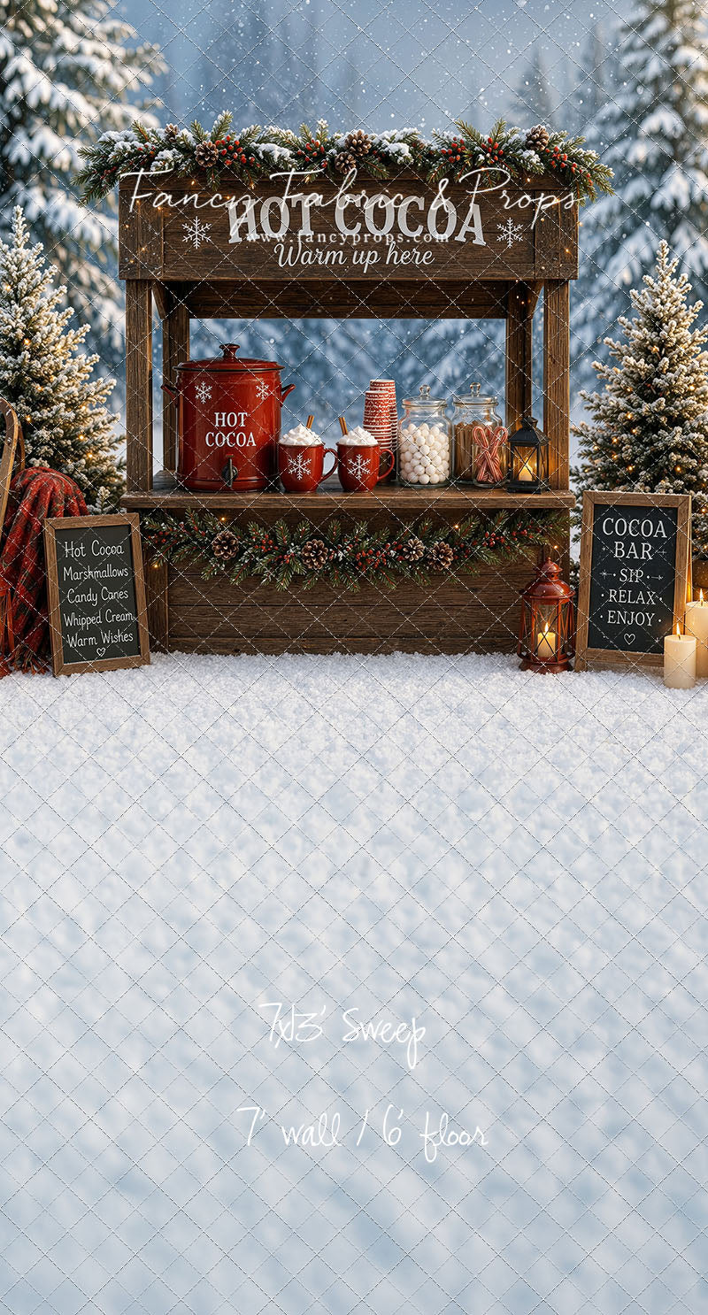 Snowflake Cocoa Station - With Sweep Option
