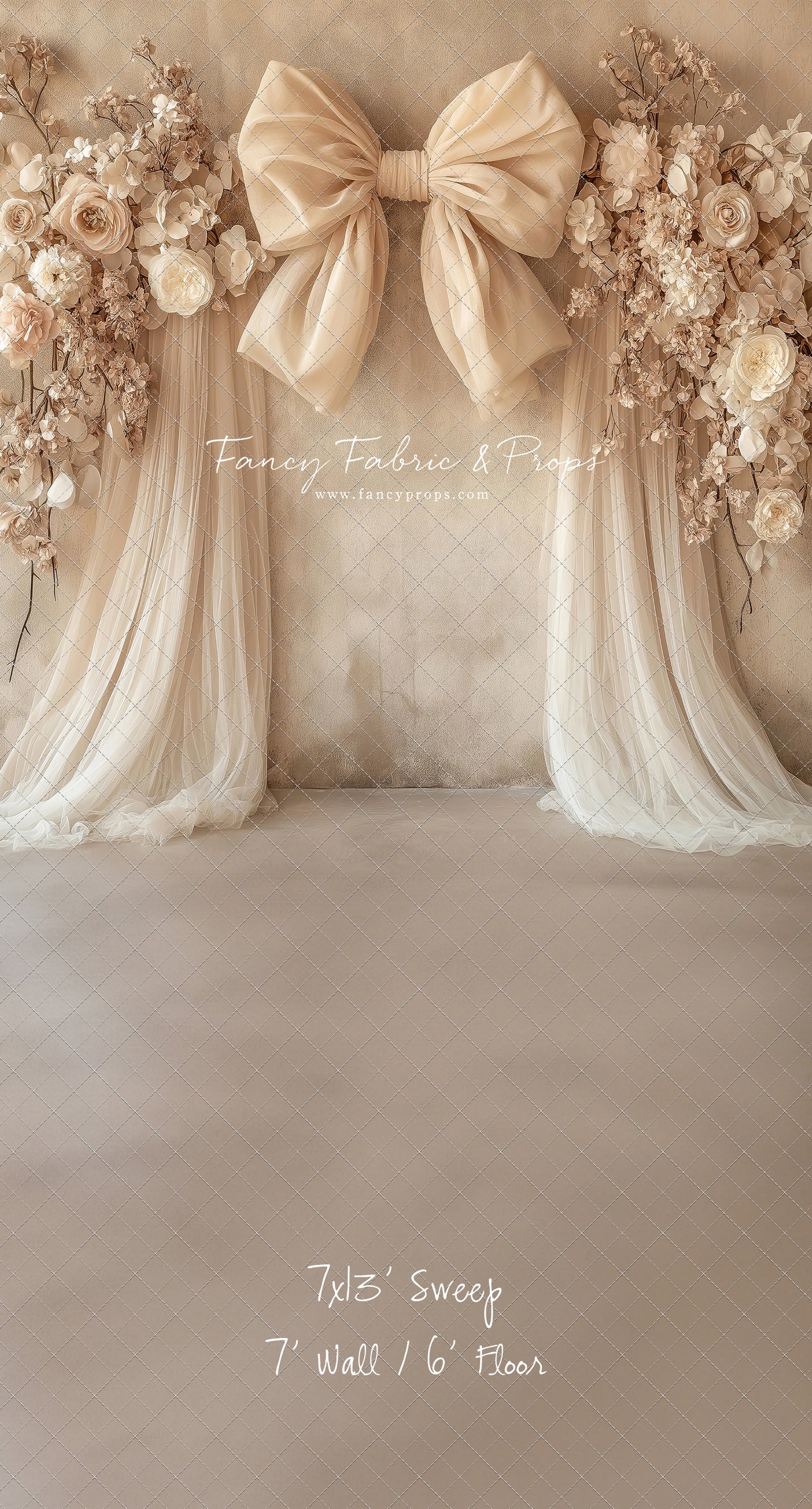 Soft Bow & Tulle - With Sweep Option