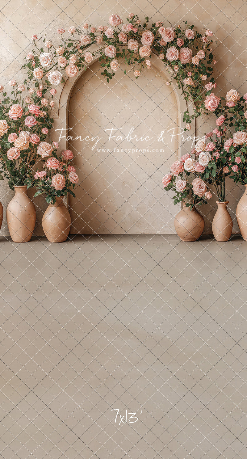 Soft Rose Arch - With Sweep Option