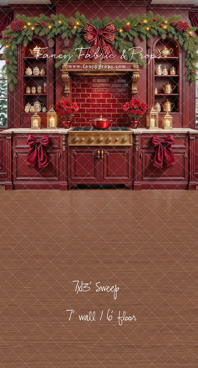 Sophisticated Scarlet Kitchen - With Sweep Option