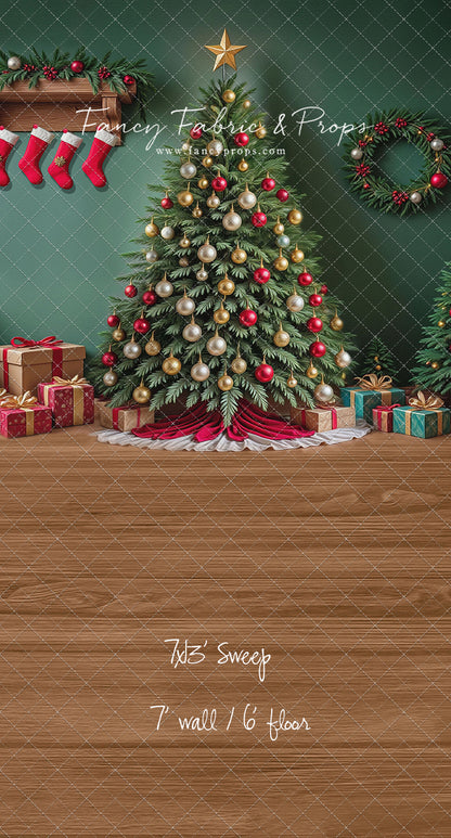 Stockings & Spruce - with Sweep Option