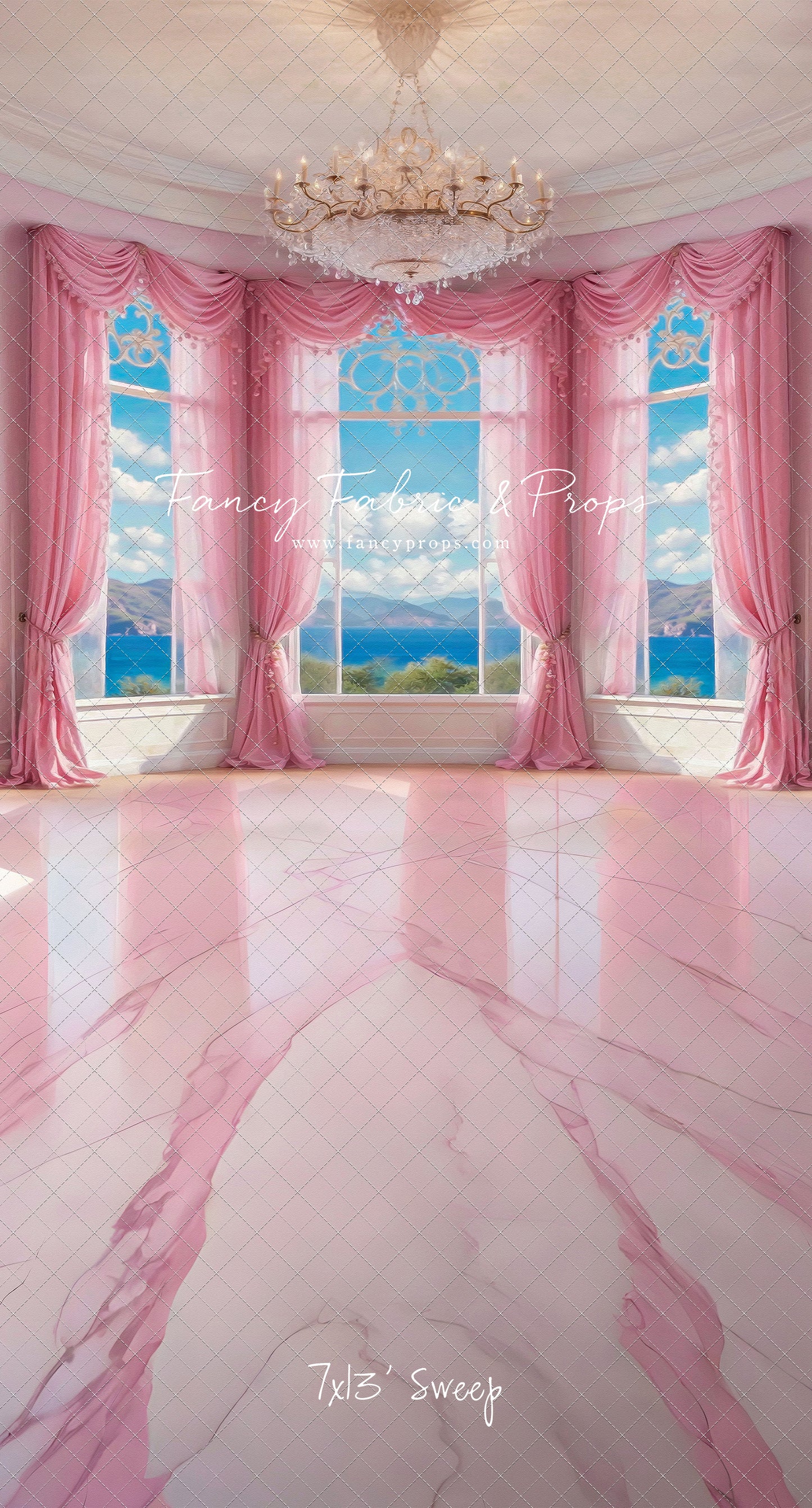 Summer Season Victorian Window - Marble Floor - With Sweep Option