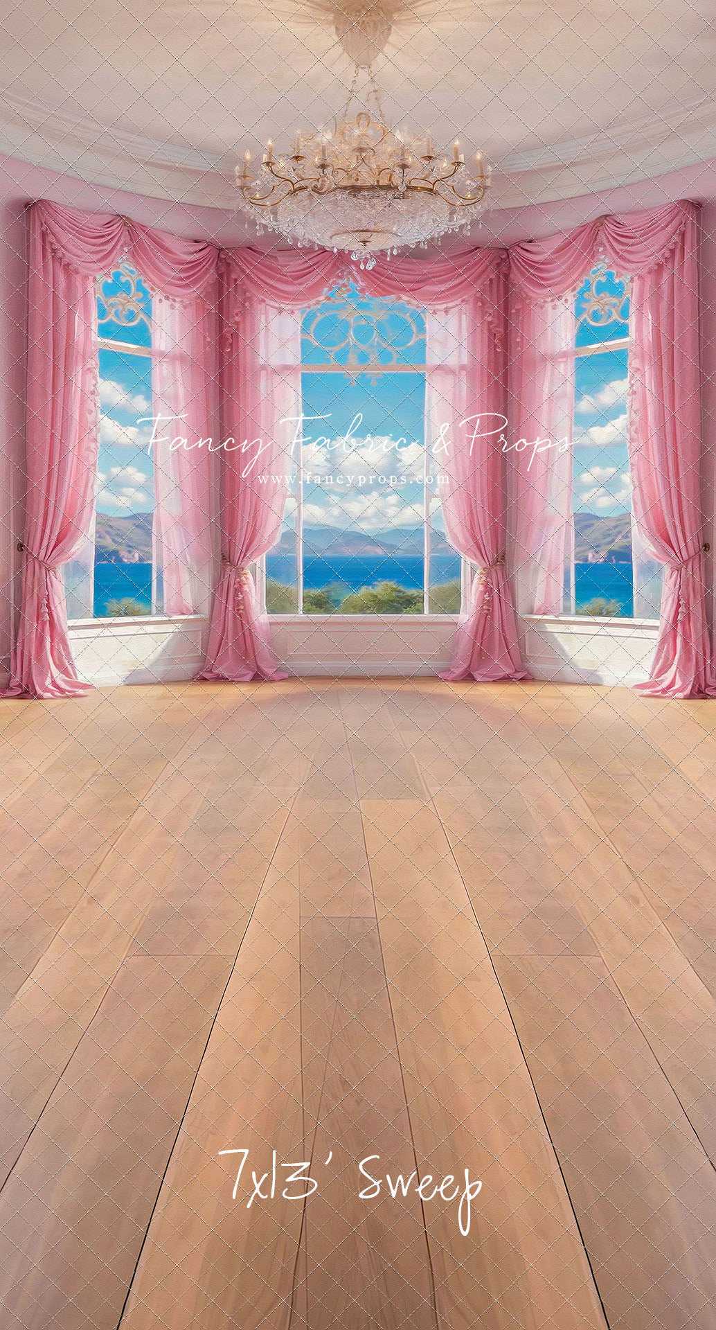 Summer Season Victorian Window - Wood Floor - With Sweep Option