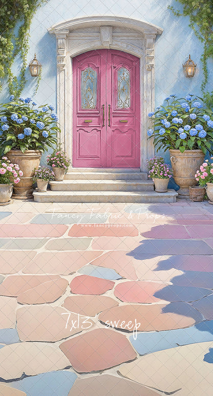 Summertime Patio - Pink Door - With Sweep Option