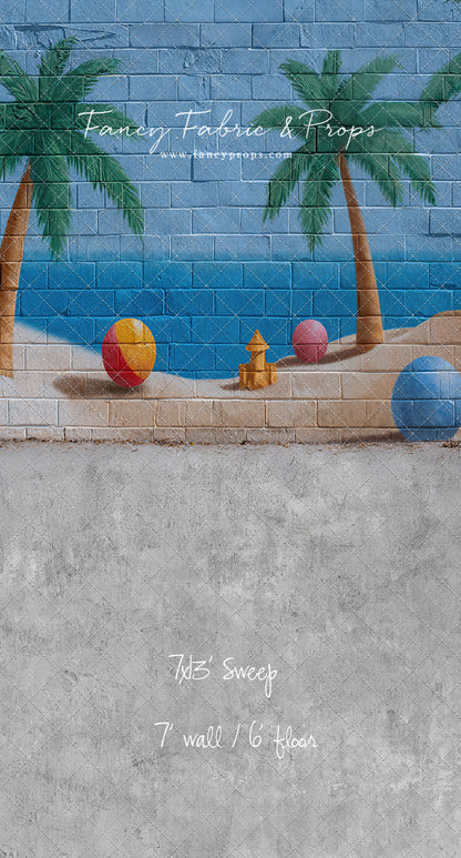 Sunny Shores Mural - With Sweep Option